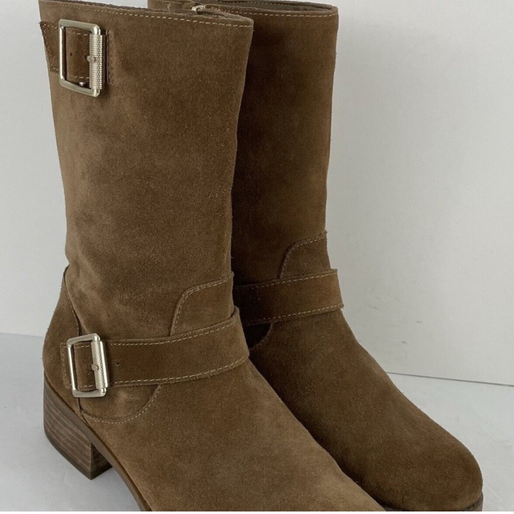 Sole Society Wylann Brown Suede Bootie Boot NEW 9.5 M